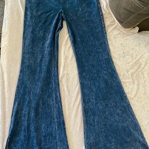 Women's Blue Flare Pants